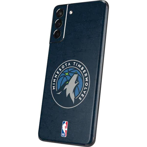 NBA Minnesota Timberwolves Distressed Galaxy S21 Plus 5G Skin